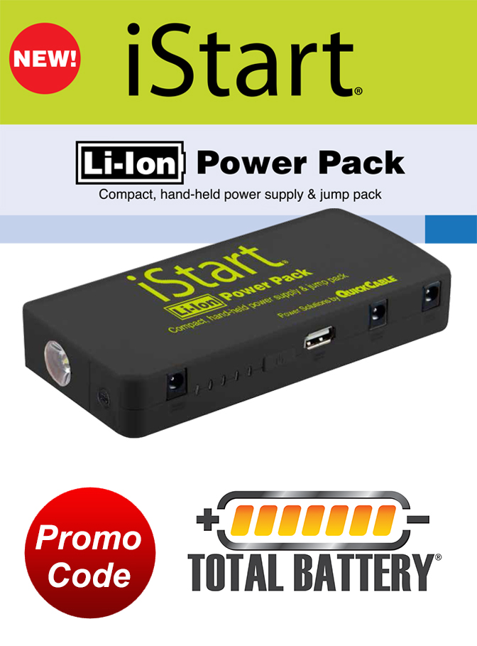 iStart Li-Ion Portable Power Pack – Compact Hand-held Power Supply ...